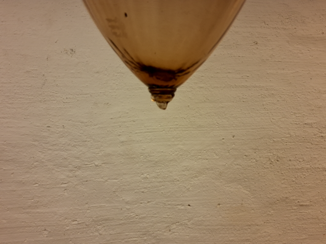 2 stk Vintage Amber glas lamper